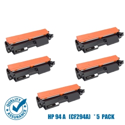 PRINTER PRO Compatible Replacement for 5 Pack HP 94A (Cf294A) Toner Cartridge for HP Printer Laserjet Pro Mfp M118Dw/m148Dw/m148Fdw/m149Fdw In Black
