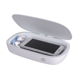 JABEES Jb-Box Portable Uv-Light Sterilizer Sanitizer Box W/ Aroma Diffuser Built-In - In White