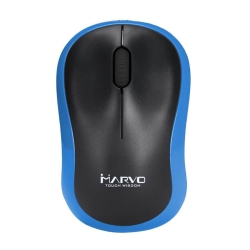 MARVO Office - Wireless Optical Mouse With 3 Buttons, Dpi: 800/1200/1600 In Blue