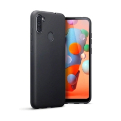 CSMART 【】 Ultra Thin Soft Tpu Silicone Jelly Bumper Back Cover Case for Samsung Galaxy A11 In Black