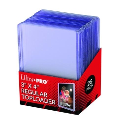 ULTRA PRO Regular 3" X 4" Thick 35Pt Toploader 25