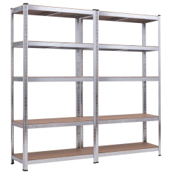 COSTWAY 71" Heavy Duty Storage Shelf Steel Metal Garage Rack 5 Level Adjustable Shelves