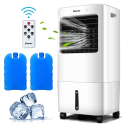 COSTWAY Evaporative Portable Air Cooler Fan & Humidifier W/ Remote Control 7.5 Timer