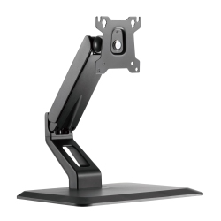 UPLITE Ergonomic Free Standing Touch Screen Monitor Stand Fully Adjustable Gas Spring Desk Mount With Base for 1 Screen Up to 32 Inches