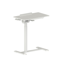 UPLITE Height Adjustable Overbed Laptop Desk With Wheels, Rolling Bedside Tray for Office, Hospitable & Home Use - Tilting Sit Stand Desk Cart