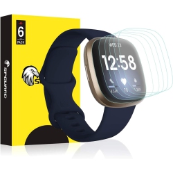 HLD Screen Protector Compatible \w Fitbit Versa 4/ Versa 3/ Fitbit Sense Screen Protector Liquidskin Film for Fitbit Versa 4/ Fitbit Versa 3/ Fitbit