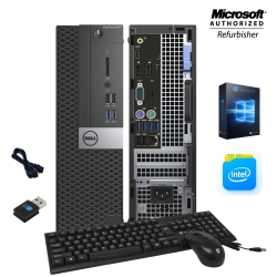 DELL Refurbished (Good) - Optiplex 5050 Sff Desktop Computer Intel I5 6Th Gen 16GB Ram New 256GB SSD Windows 10 Home Wifi HDMI