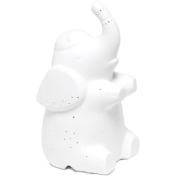 ALL THE RAGES CANADA Simple Designs Ceramic Elephant Table Lamp In In White