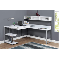 MONARCH Specialties Computer Desk - White/silver