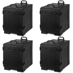 COSTWAY End-Loading Insulated Food Pan Carrier Hot Cold