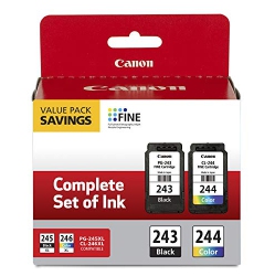 CANON Pg-243/ Cl-244 Ink Multi Pack, Compatible to Tr4520, Mx492, Mg2520, Mg2922, Ts302 And Ts202 Printers