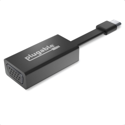 PLUGABLE USB C to VGA Adapter, Thunderbolt 3 to VGA Adapter Compatible With Macbook Pro, Windows, Chromebooks, 2018 Ipad Pro, Dell Xps, And More