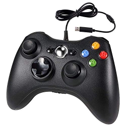 Lunriwis Xbox 360 Game Controller PC Gamepad cablato USB Joystick Wired Game Controller Gamepad controller di design ergonomico migliorato per Xbox 360 PC Windows 7/8/10