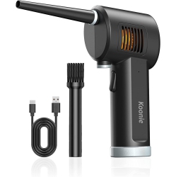 HLD Cordless Air Duster, Battery Operated Computer Cleaning Duster, Portable Replaces Compressed Air Cans, 10W Fast Charging, 6000Mah, Powerful 33000