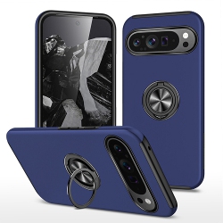 CC Topsave "hidden Series" Solid Color PC Back Combine W/inner Black Tpu Bumper Kickstand Armor Case for Google Pixel 9, Google Pixel 9 Pro 6.3