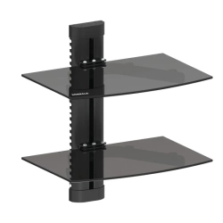 KEEGUARD Double Shelf Wall Mount for Tv Components