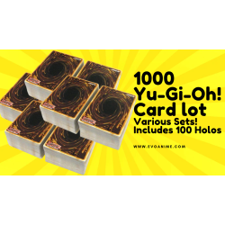 KONAMI Yugioh - 1000 Mixed Card Lot (100 Holos/rares)