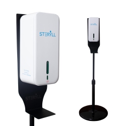 STERYLL Automatic Dispenser \w Telescopic Stand, Refillable Tank \w 1500Ml Capacity, Infrared Induction, And Portion Controlled - Compatible \w