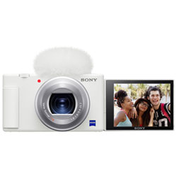 Sony Cyber-shot ZV-1 Content Creator Vlogger 20.1MP 2.9x Optical Zoom Digital Camera - White