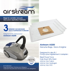 AIRSTREAM 3 Hepa Spare Bags for As200 Vacuum
