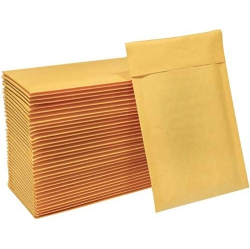 HBLIFE 4X8 Inches Kraft Bubble Mailers Self Seal Padded Envelopes Shipping Envelopes Mailing Bags, Pack Of 50