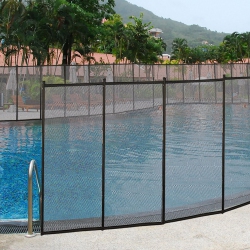 COSTWAY 4'x48' In-Ground Swimming Pool Safety Fence Section 4 Set 4'x12'