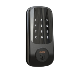 ALEKO Dlock04 2-In-1 Keyless Entry Smart Door Lock With Touchscreen Keypad - In Black