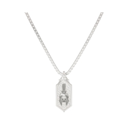 UBI WORKSHOP Small Helmet Pendant In Sterling - Assassin's Creed Odyssey In Silver