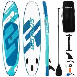 COSTWAY Goplus 10Ft Inflatable Stand Up Paddleboard With Aluminum Paddle & Leash Backpack - In Blue