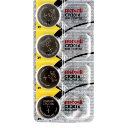 MAXELL 4 X Cr2016 Batteries, Lithium Battery 2016