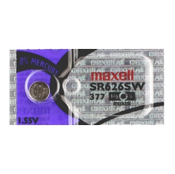 MAXELL 1 X 377 Watch Batteries, Sr626Sw Or 376 Battery