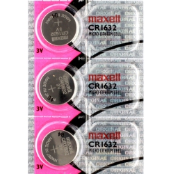 MAXELL 3 X Cr1632 Batteries, Lithium Battery 1632