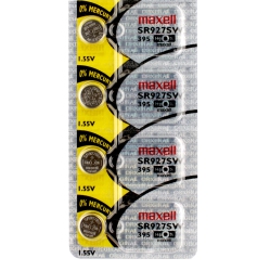 MAXELL 4 X 395 Watch Batteries, Sr927Sw Or 399 Battery