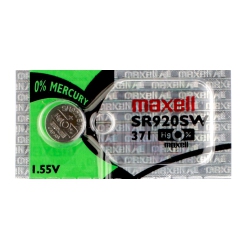 MAXELL 1 X 371 Watch Batteries, Sr920Sw Or 370 Battery