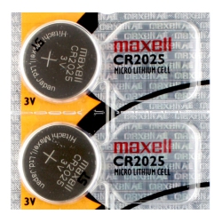 MAXELL 2 X Cr2025 Batteries, Lithium Battery 2025