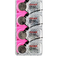 MAXELL 4 X Cr1632 Batteries, Lithium Battery 1632