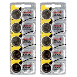 MAXELL 10 X Cr2016 Batteries, Lithium Battery 2016
