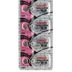 MAXELL 4 X 321 Watch Batteries, Sr616Sw Battery