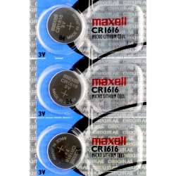 MAXELL 3 X Cr1616 Batteries, Lithium Battery 1616