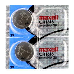MAXELL 2 X Cr1616 Batteries, Lithium Battery 1616