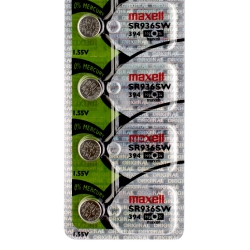 MAXELL 4 X 394 Watch Batteries, Sr936Sw Or 380 Battery