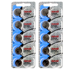 MAXELL 10 X Cr1616 Batteries, Lithium Battery 1616