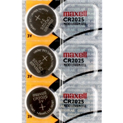 MAXELL 3 X Cr2025 Batteries, Lithium Battery 2025