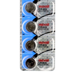 MAXELL 4 X Cr1616 Batteries, Lithium Battery 1616