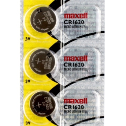 MAXELL 3 X Cr1620 Batteries, Lithium Battery 1620
