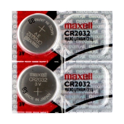 MAXELL 2 X Cr2032 Batteries, Lithium Battery 2032