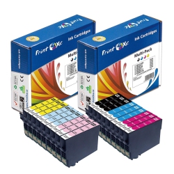 PRINTOXE ® T098 Reman 3 Sets | 18 Ink Cartridges | for Epson Artisan 600 / 700 / 710 / 800 / 810 / 725 / 835 / 837 | 3 Cartridges Each Colour T0981
