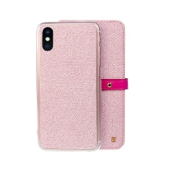 CASECO Final Sale No Return Or Exchange Topsave Detachable Flip Case for Iphone X/xs-Pink