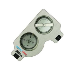 PERFECT VISION Pvinc Compass Clinometer Tool Azmuth Locator Satellite Shooter With Case - In Silver