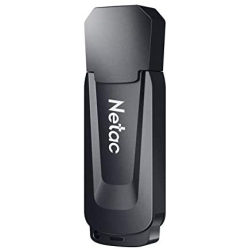 NETAC 32GB USB 3.0 Flash Drive, USB Stick Read Speeds Up to 90Mb/s, Thumb Drive In Black, Memory Stick